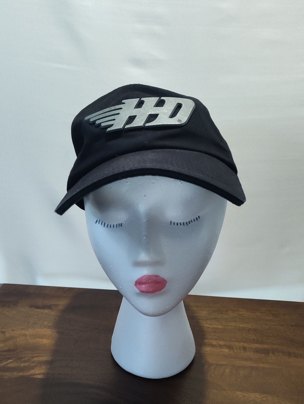 Harley Davidson Baseball Cap, Black W/Metal Logo